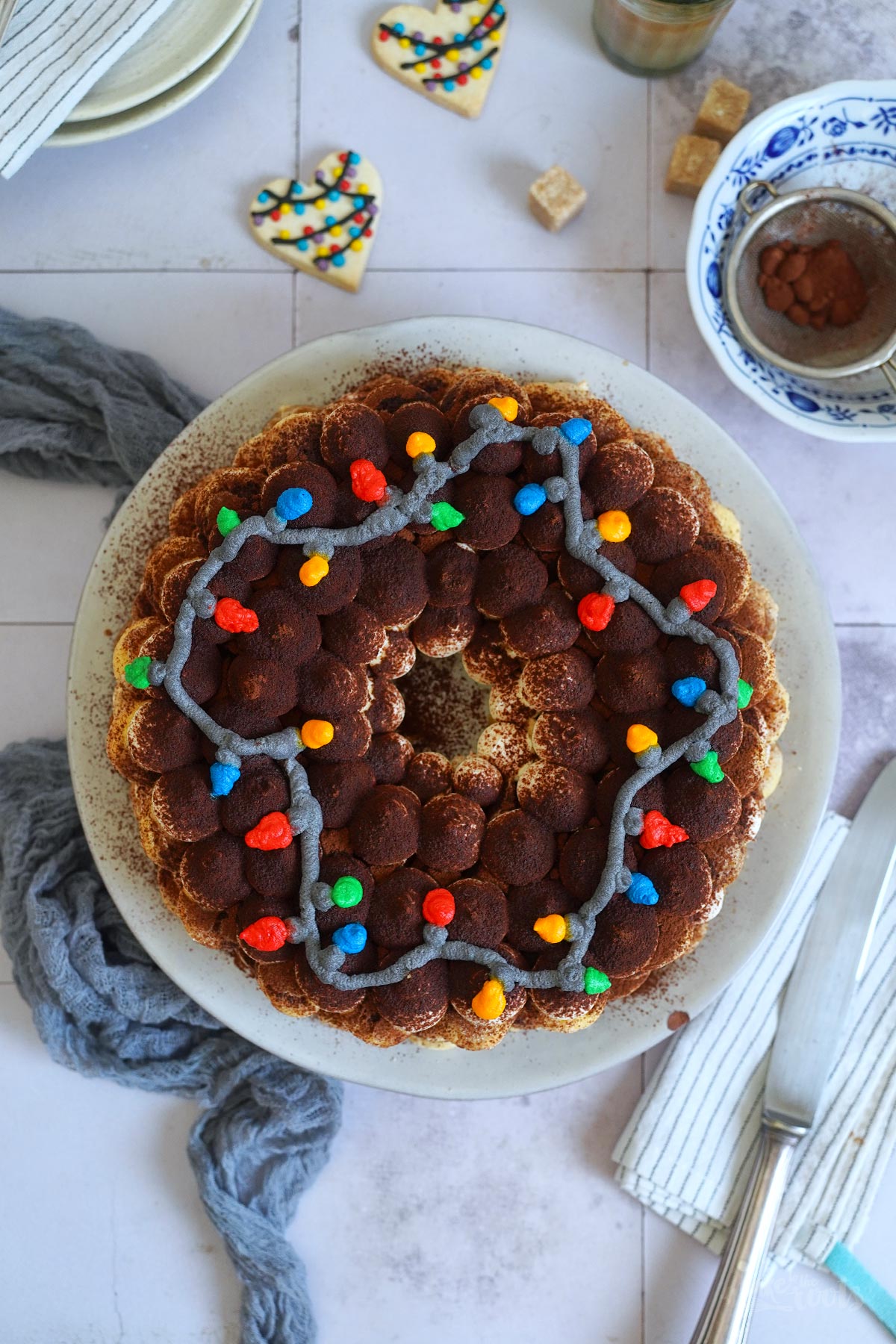 Einfaches Adventskranz Tiramisu | Bake to the roots