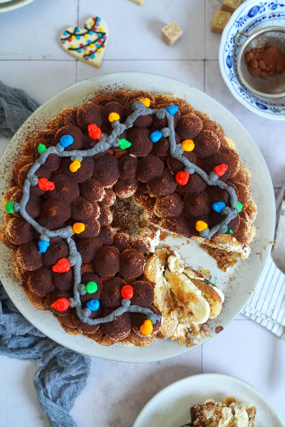 Einfaches Adventskranz Tiramisu | Bake to the roots