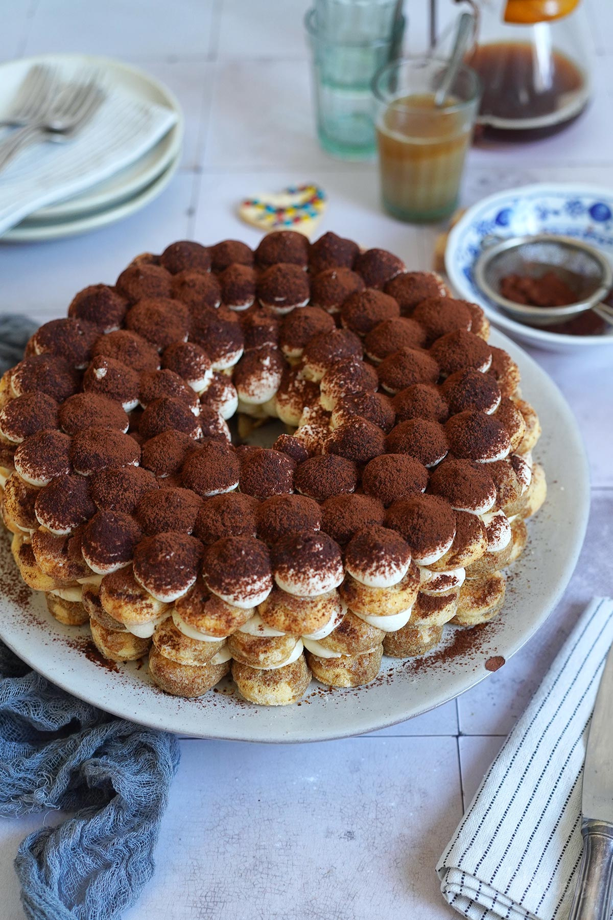 Einfaches Adventskranz Tiramisu | Bake to the roots