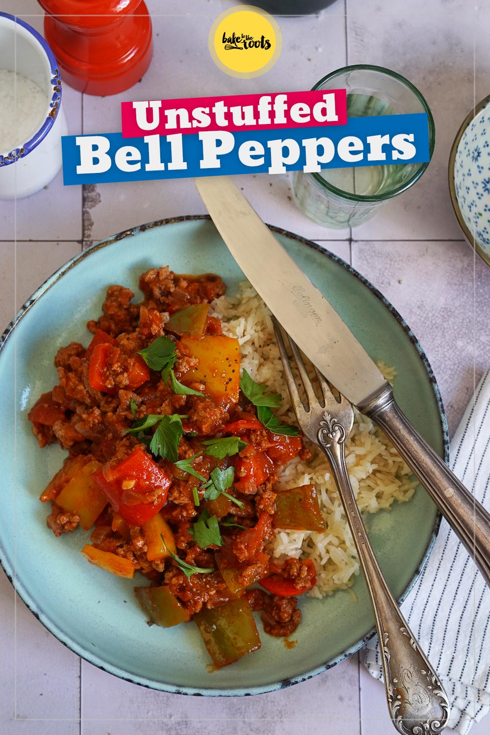 (Un)Gefüllte Paprika mit Reis | Bake to the roots