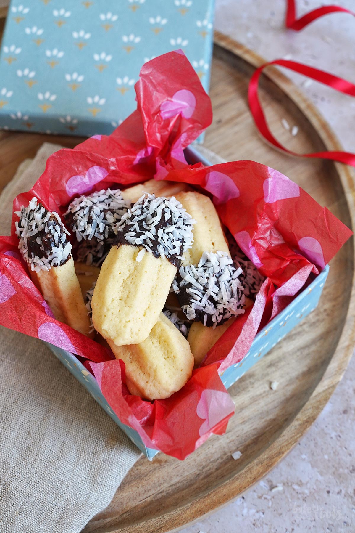 Kokos Spritzgebäck Stangen | Bake to the roots