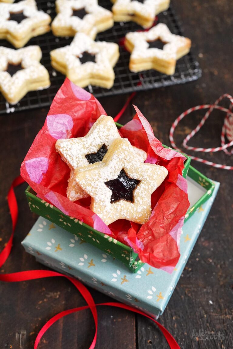 Mandelsterne mit Marmelade | Bake to the roots Mandelsterne mit Marmelade | Bake to the roots