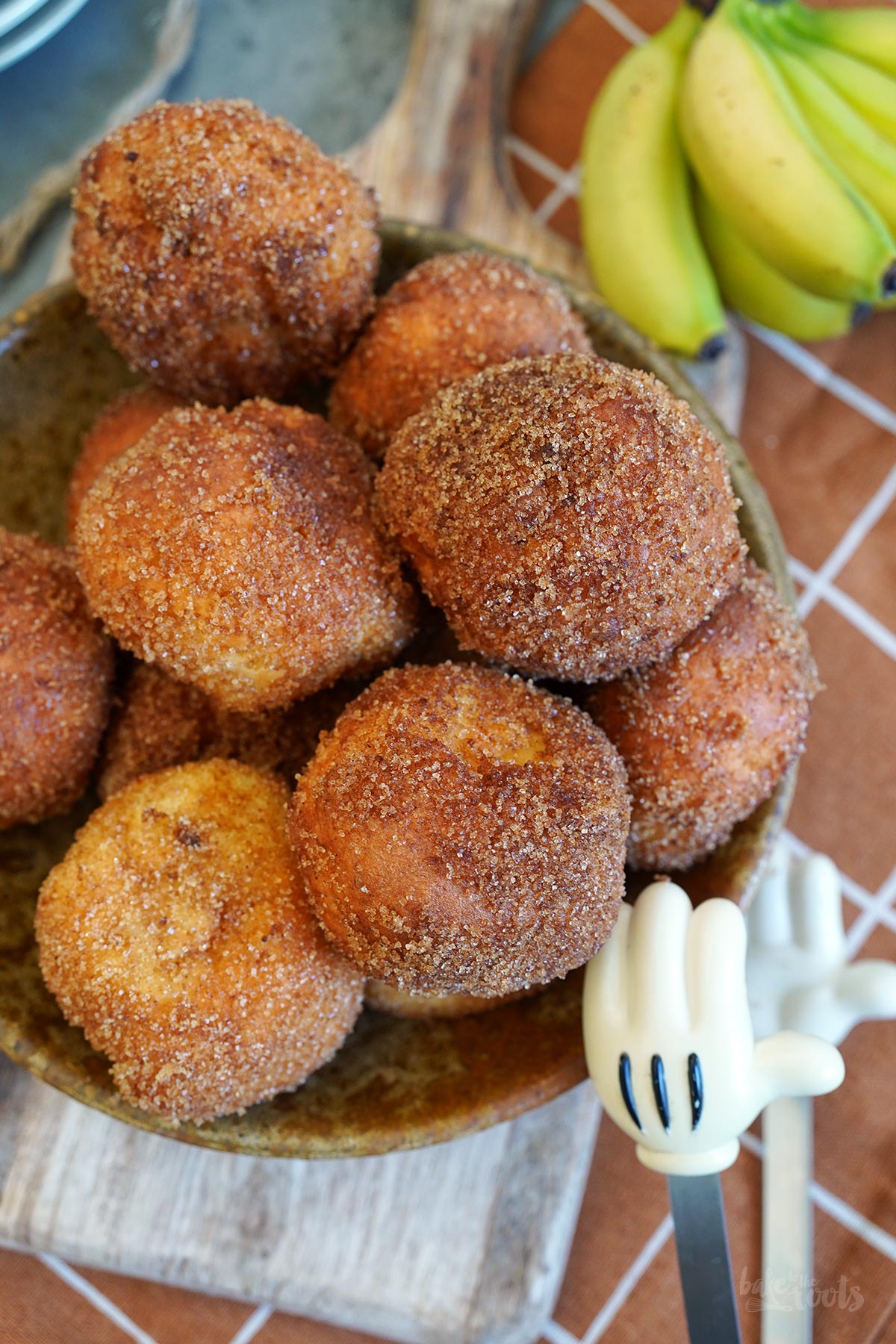 Bananen Quarkbällchen aus dem AirFryer | Bake to the roots