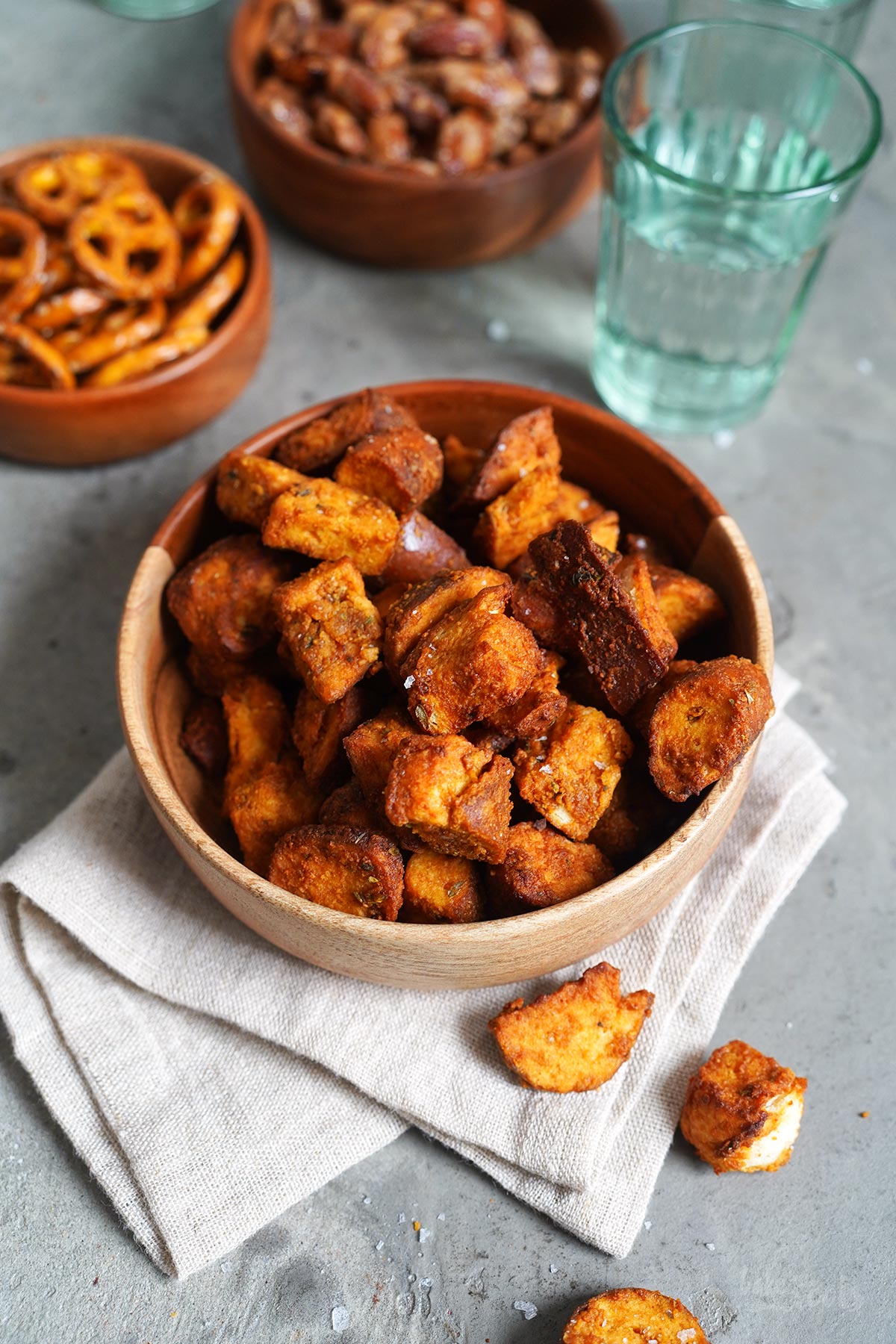 Honey Mustard Pretzel Bites (aus dem AirFryer) | Bake to the roots