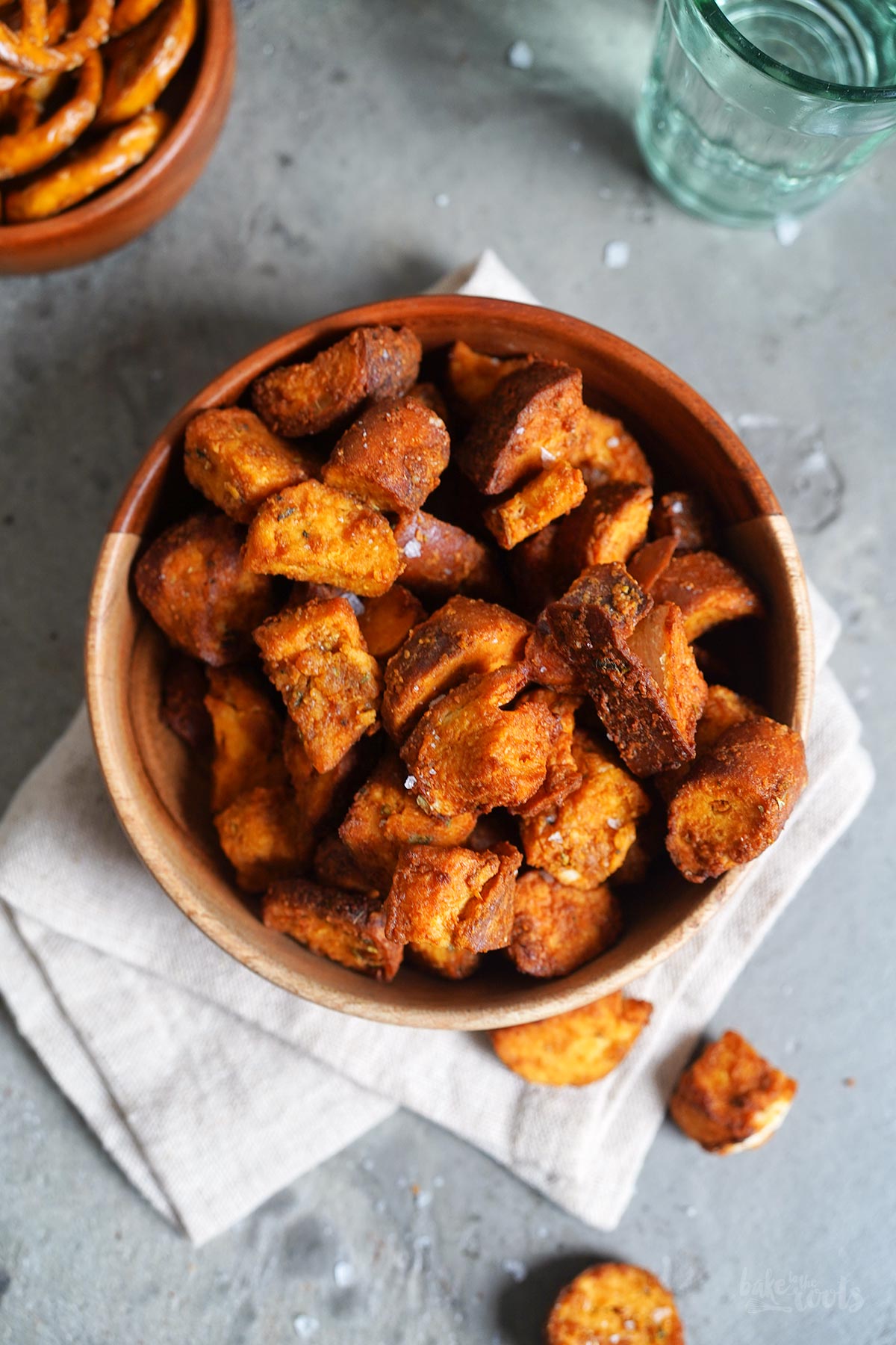 Honey Mustard Pretzel Bites (aus dem AirFryer) | Bake to the roots