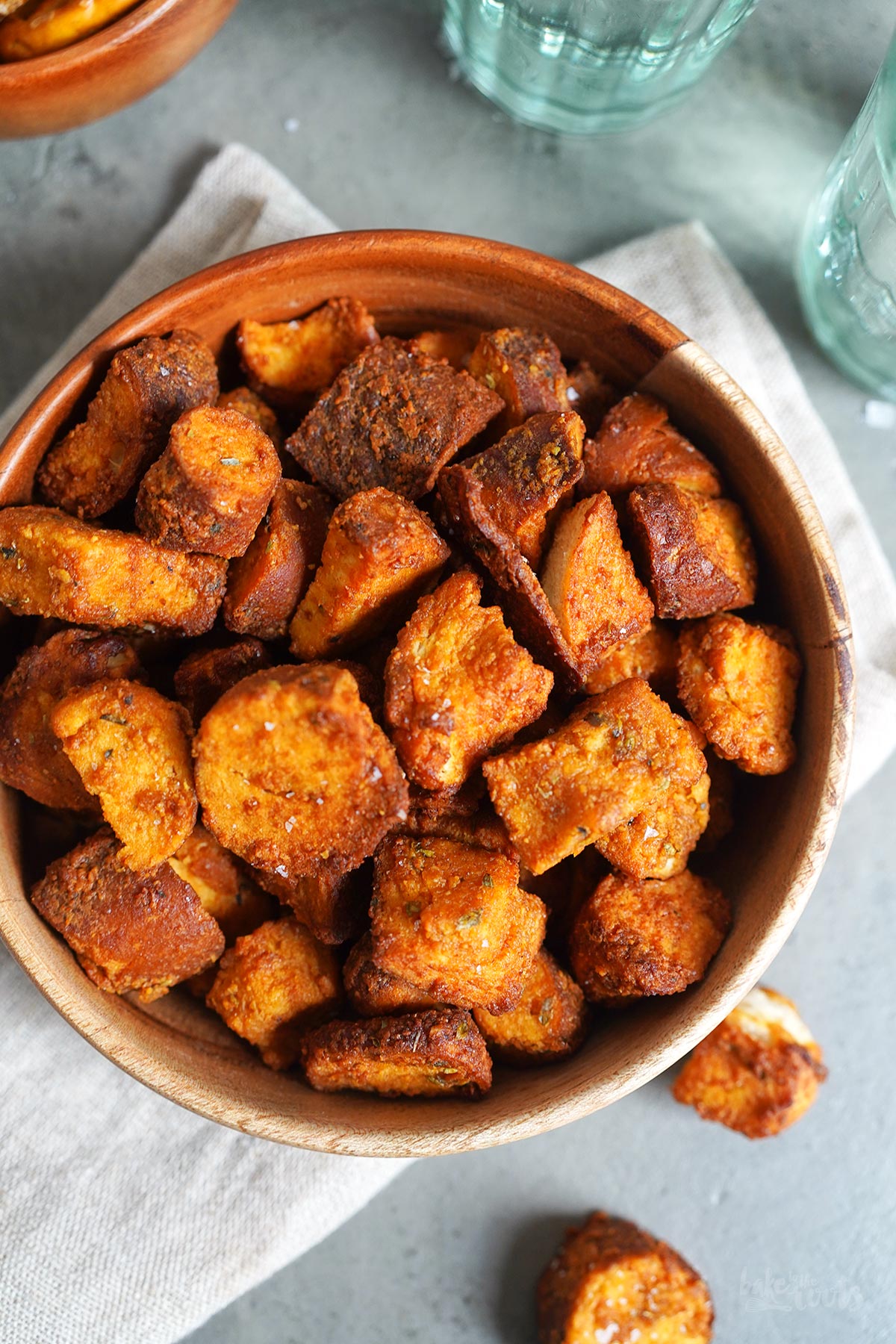 Honey Mustard Pretzel Bites (aus dem AirFryer) | Bake to the roots