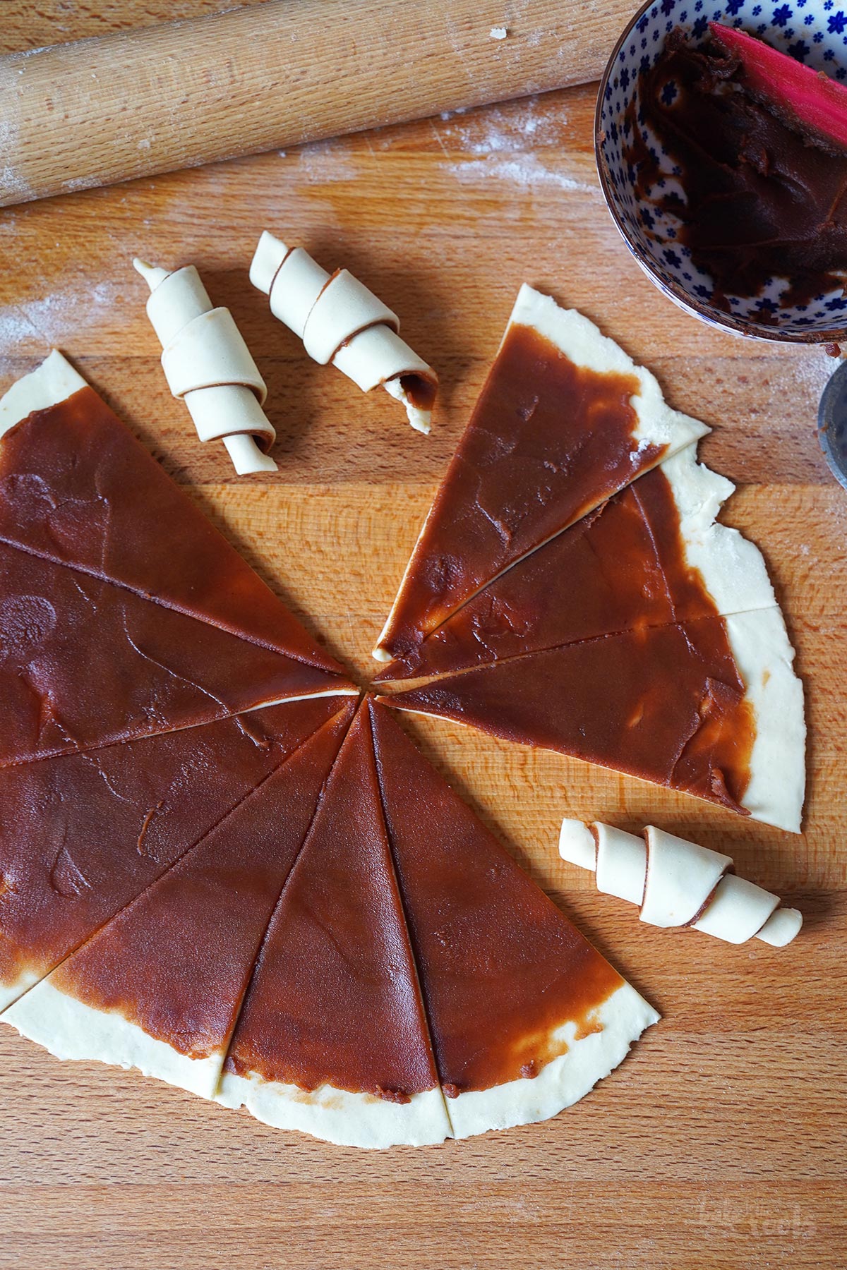 Rugelach mit Roter Bohnenpaste | Bake to the roots