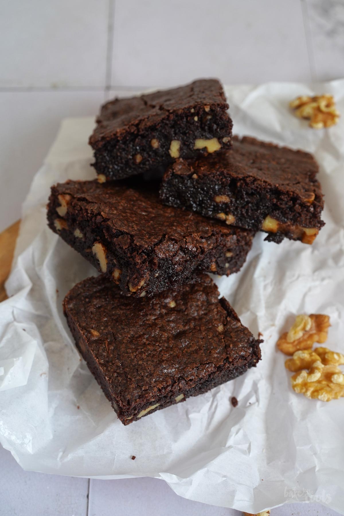 Walnuss Brownie Mix zum Verschenken | Bake to the roots