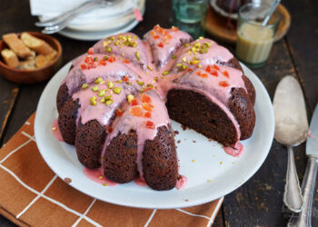 Einfacher Glühweinkuchen mit Schokolade | Bake to the roots