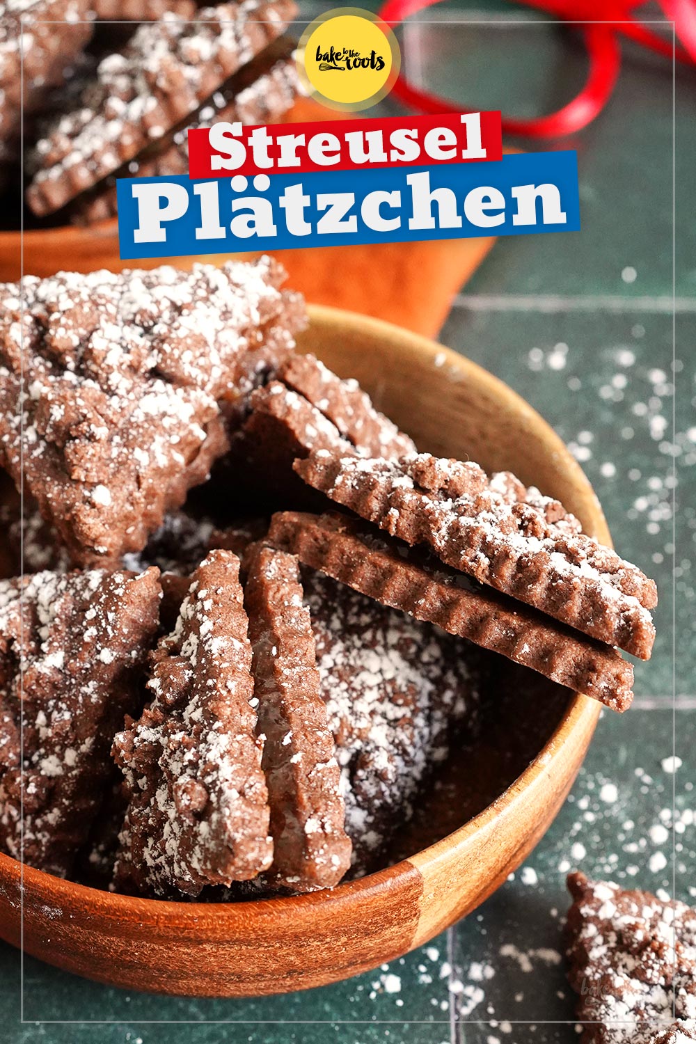 Schokolade Streusel Plätzchen mit Quittengelee | Bake to the roots