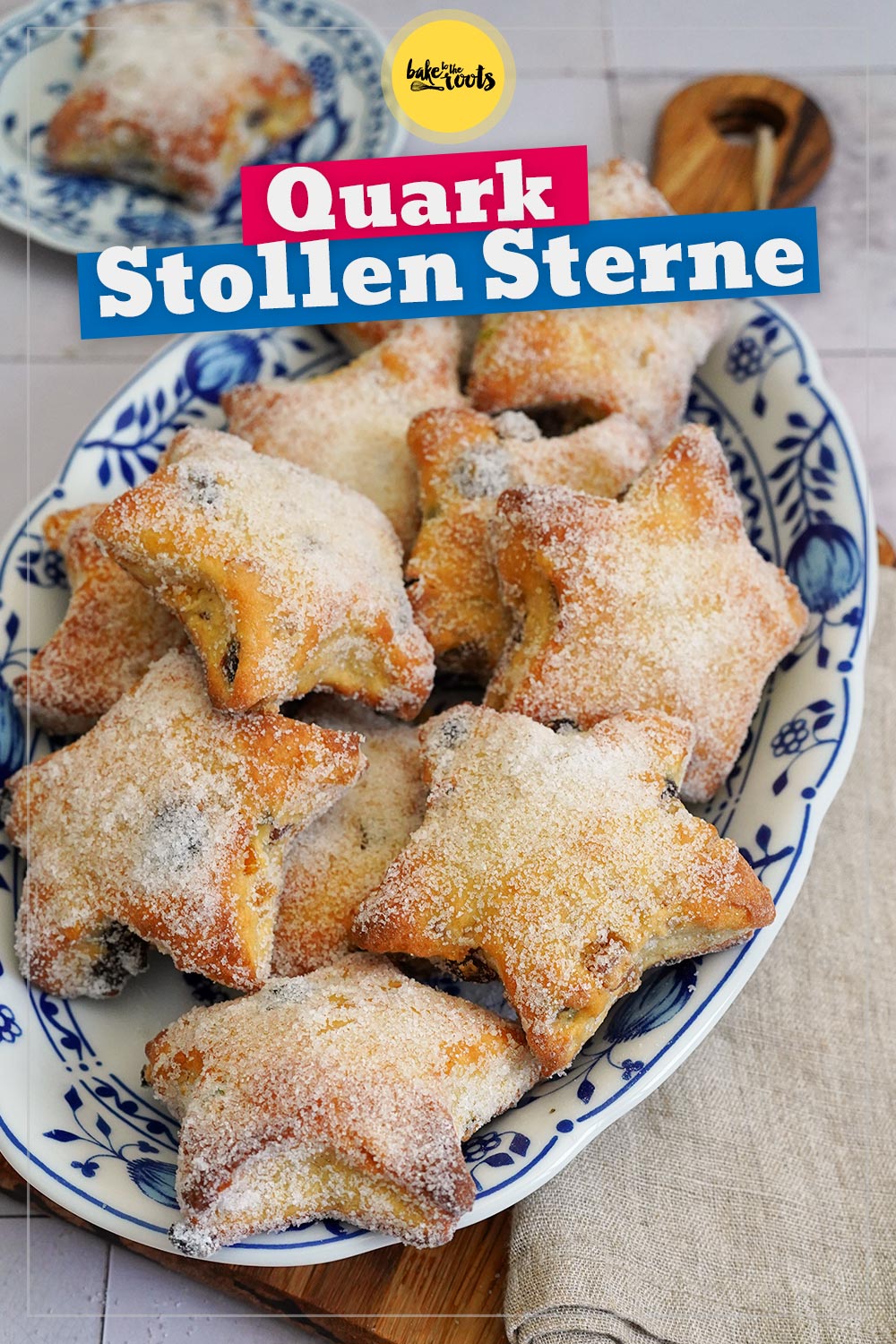Einfache (Quark) Stollensterne | Bake to the roots