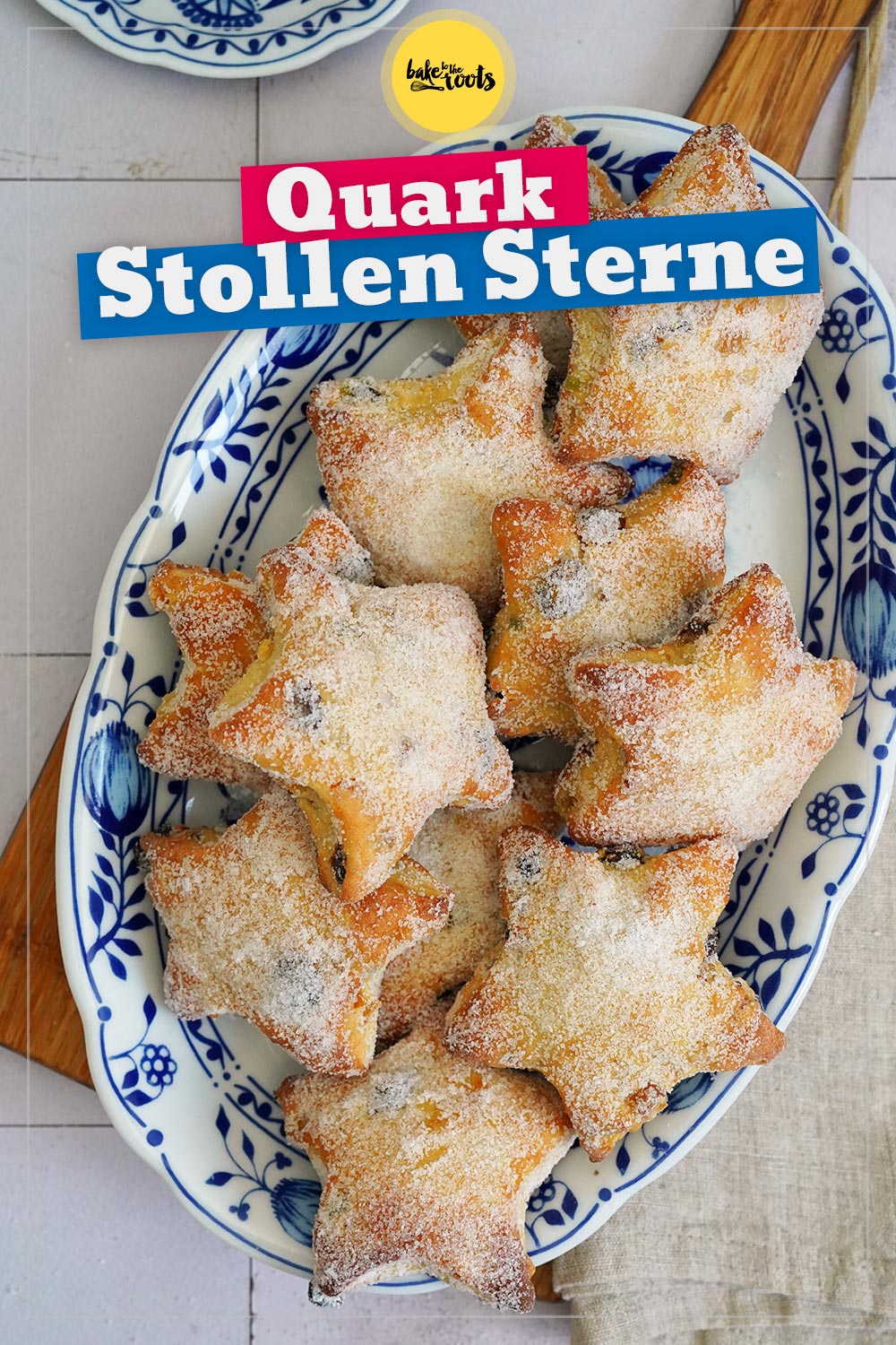 Einfache (Quark) Stollensterne | Bake to the roots