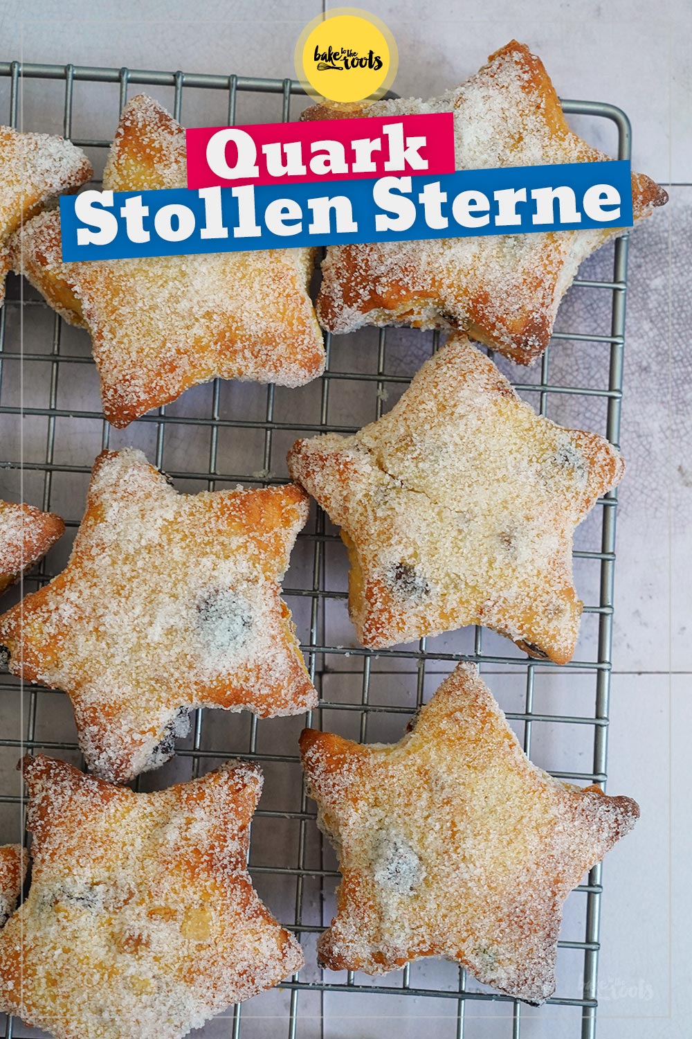Einfache (Quark) Stollensterne | Bake to the roots