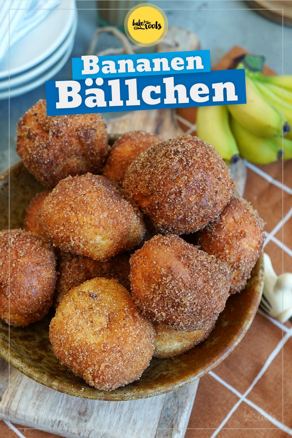 Bananen Quarkbällchen aus dem AirFryer | Bake to the roots