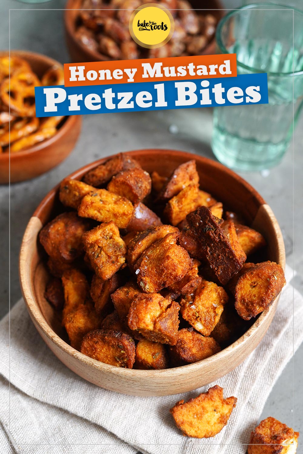 Honey Mustard Pretzel Bites (aus dem AirFryer) | Bake to the roots