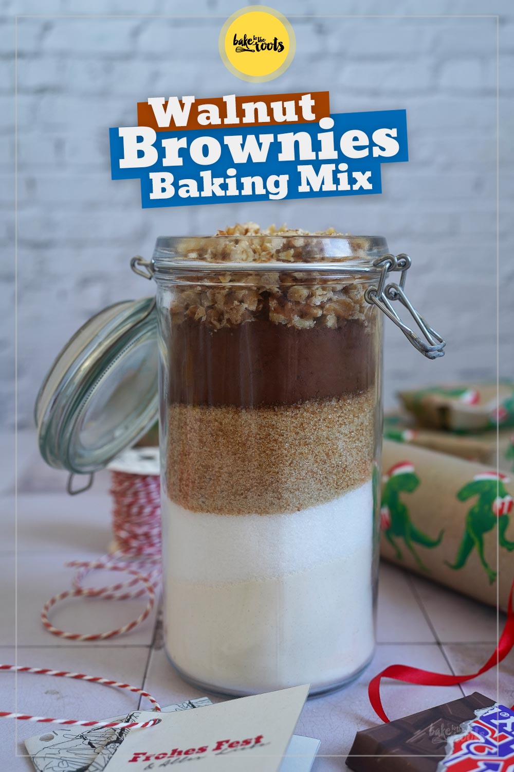 Easy Homemade Walnut Brownie Mix | Bake to the roots