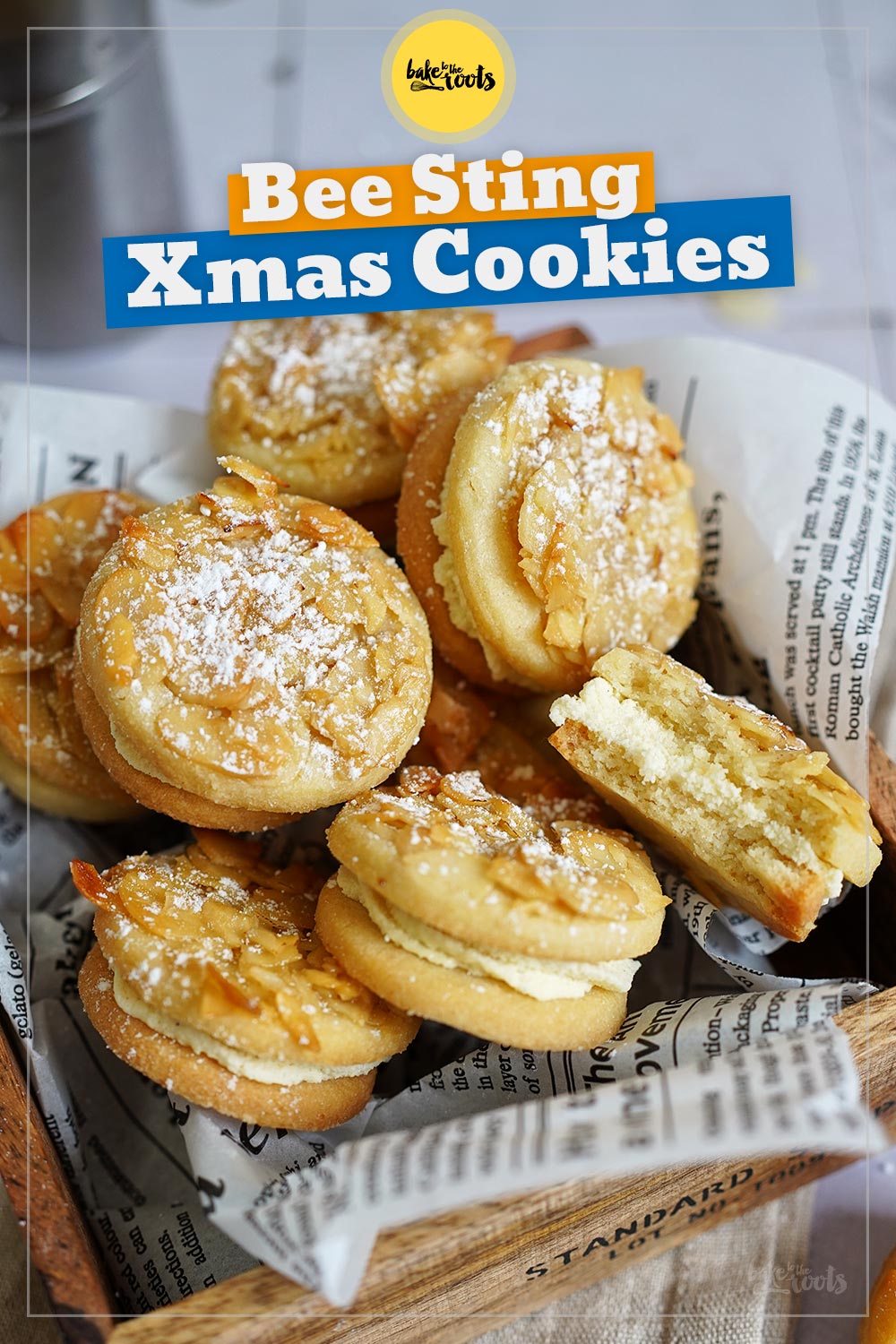 Bee Sting Christmas Cookies | Bake to the roots