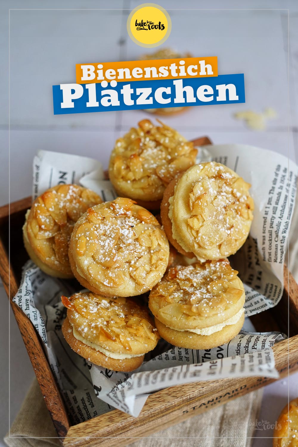 Bienenstich Plätzchen | Bake to the roots