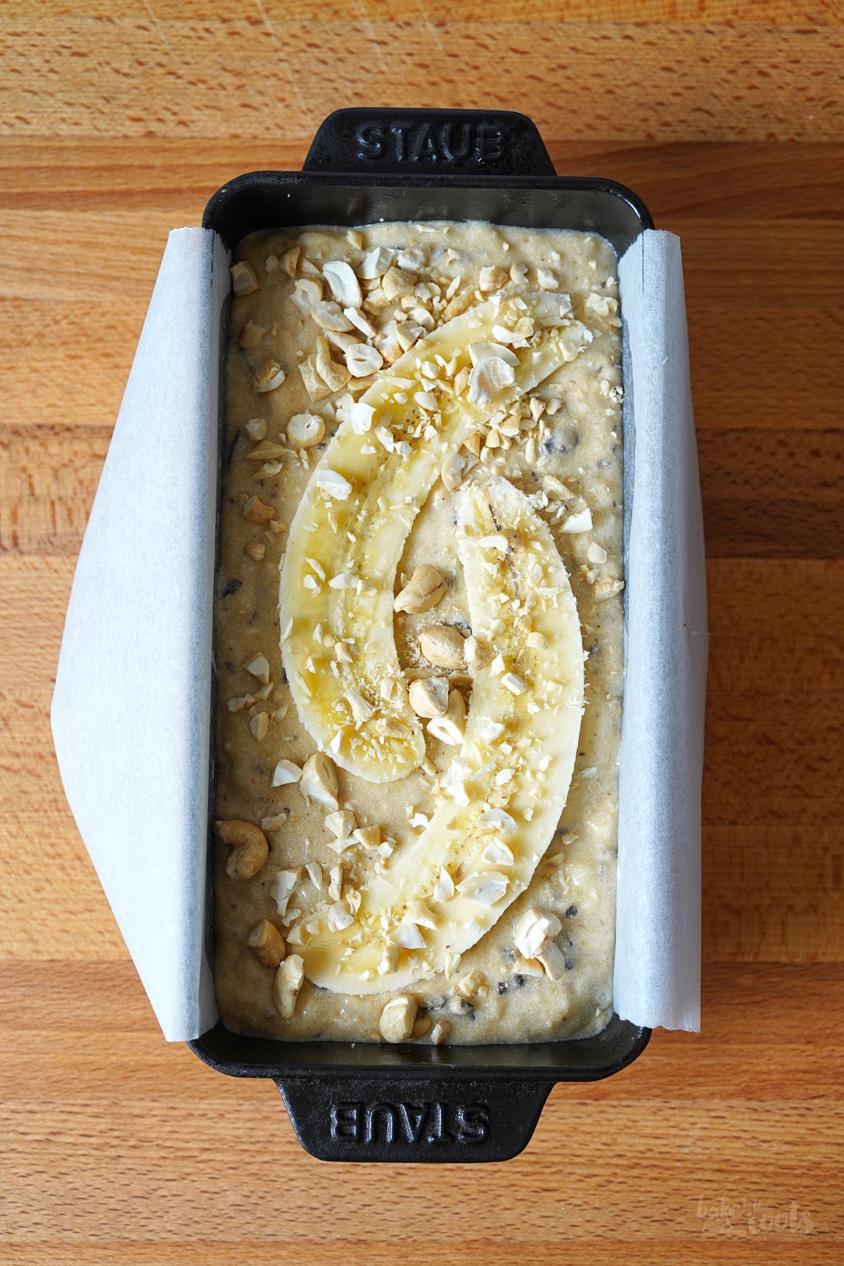 Banana Bread with Chocolate & Cashews | Bake to the roots