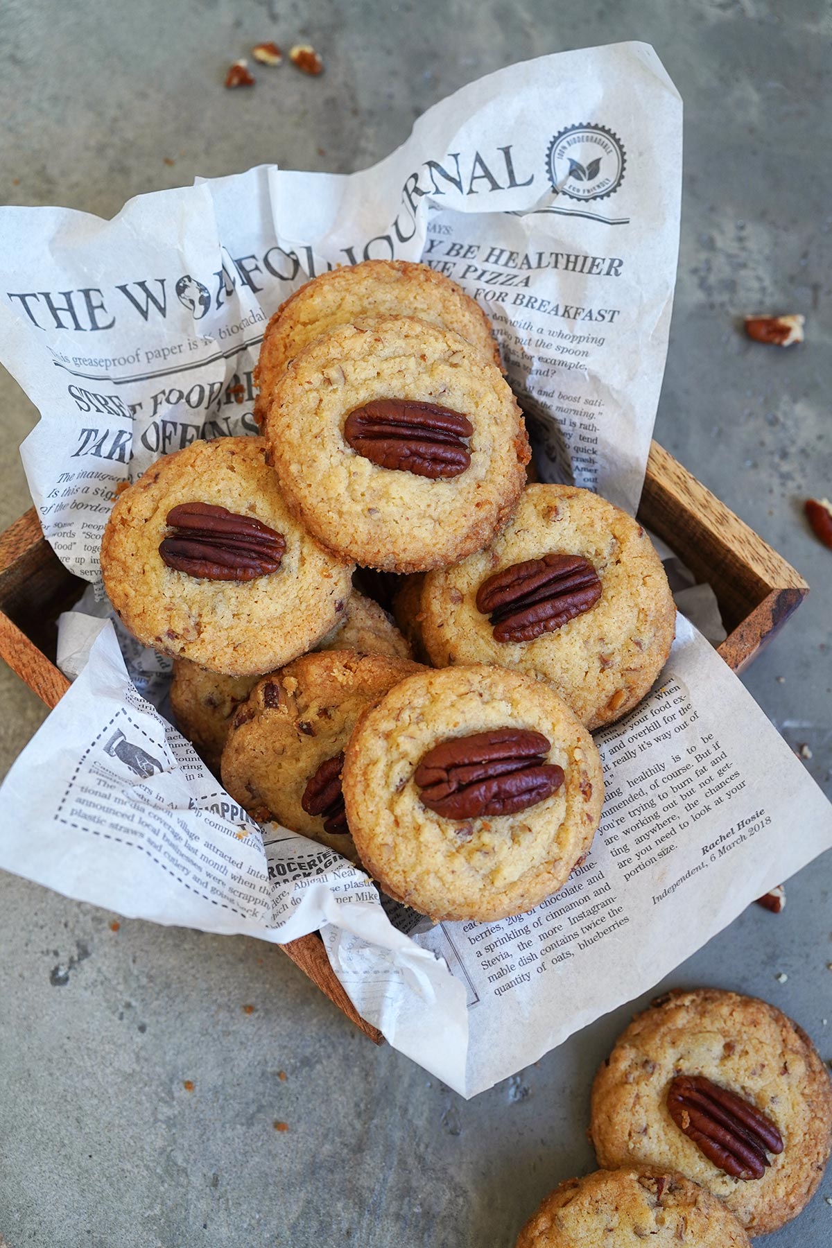 Einfache Pecan Sandies | Bake to the roots