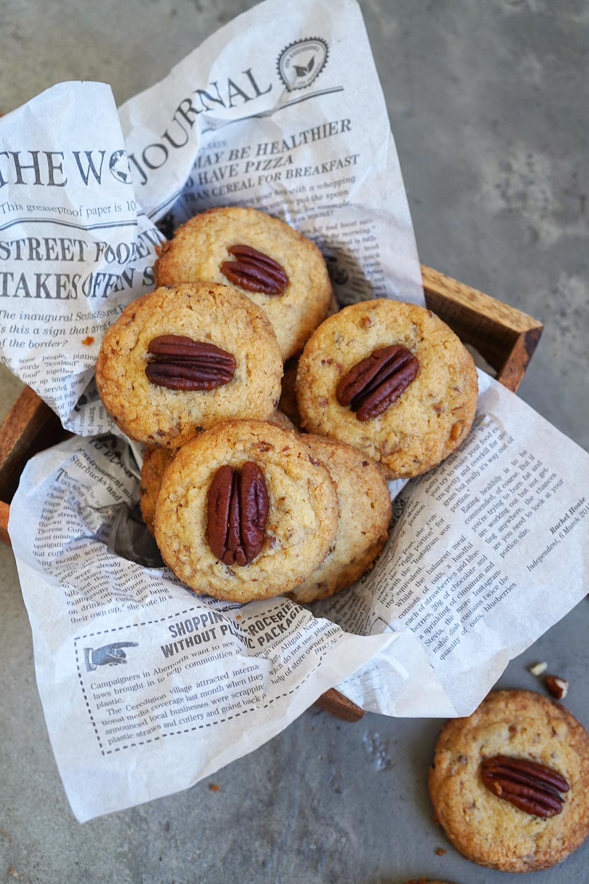 Einfache Pecan Sandies | Bake to the roots