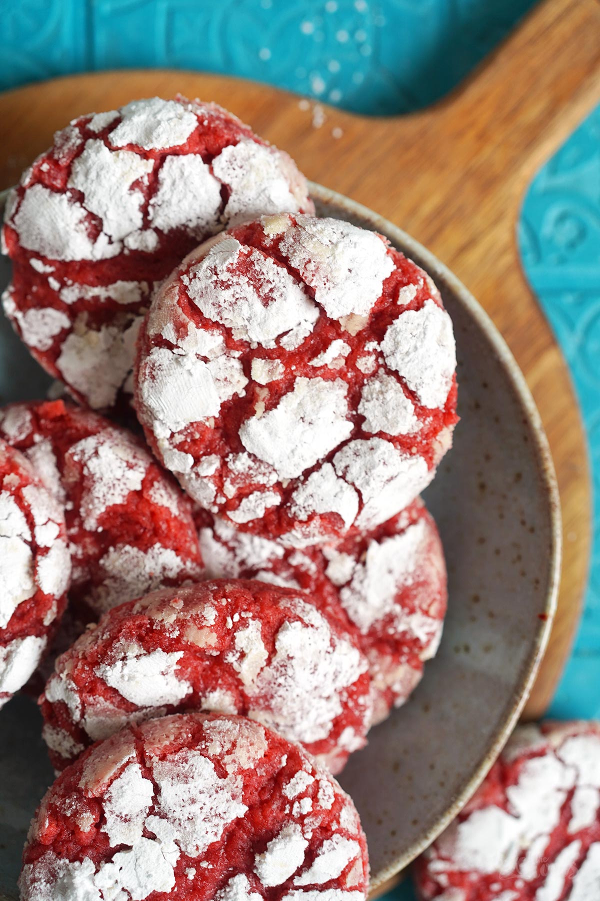 Red Bean Crinkle Cookies | Bake to the roots