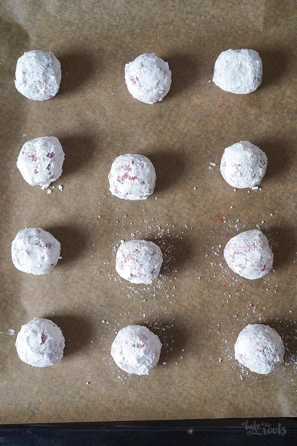 Red Bean Crinkle Cookies | Bake to the roots
