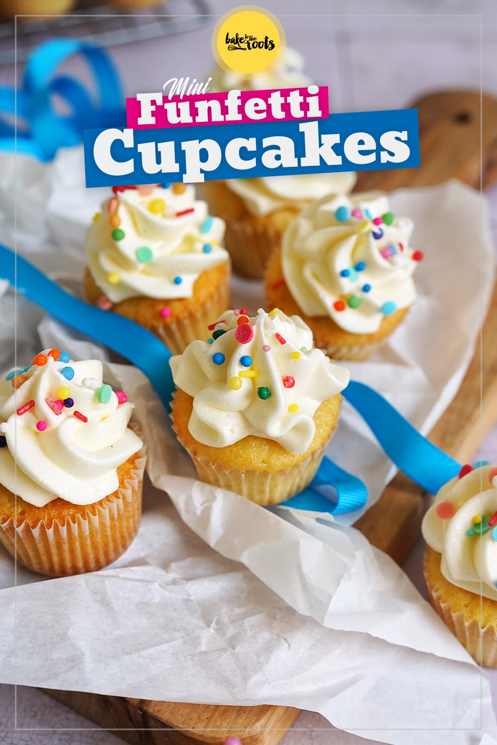 Einfache Mini Funfetti Cupcakes | Bake to the roots
