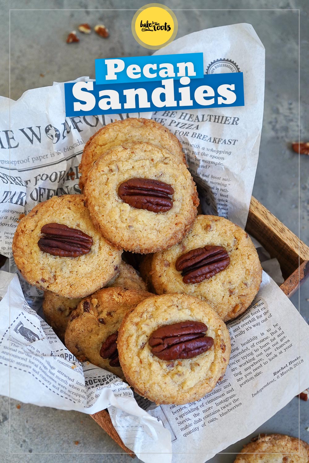 Einfache Pecan Sandies | Bake to the roots