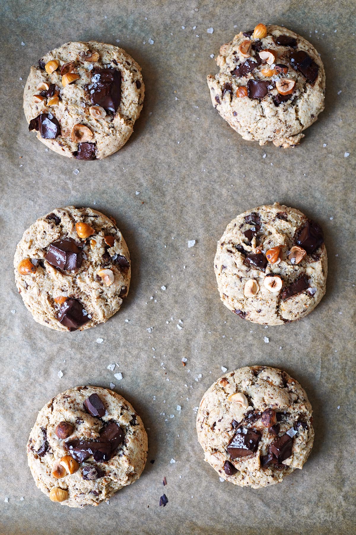 Haselnuss Espresso Schokolade Cookies | Bake to the roots