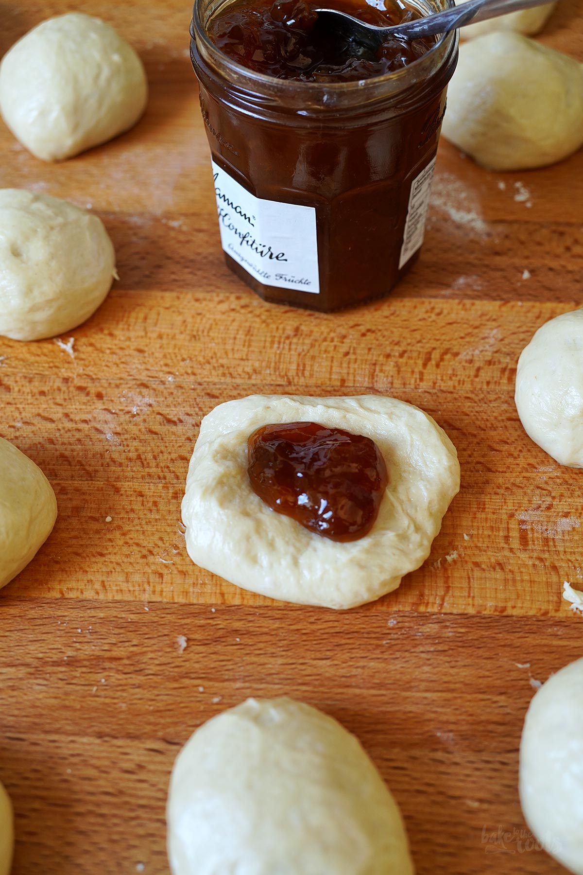 Buchteln aka. Sweet Yeast Buns with Apricot Jam | Bake to the roots