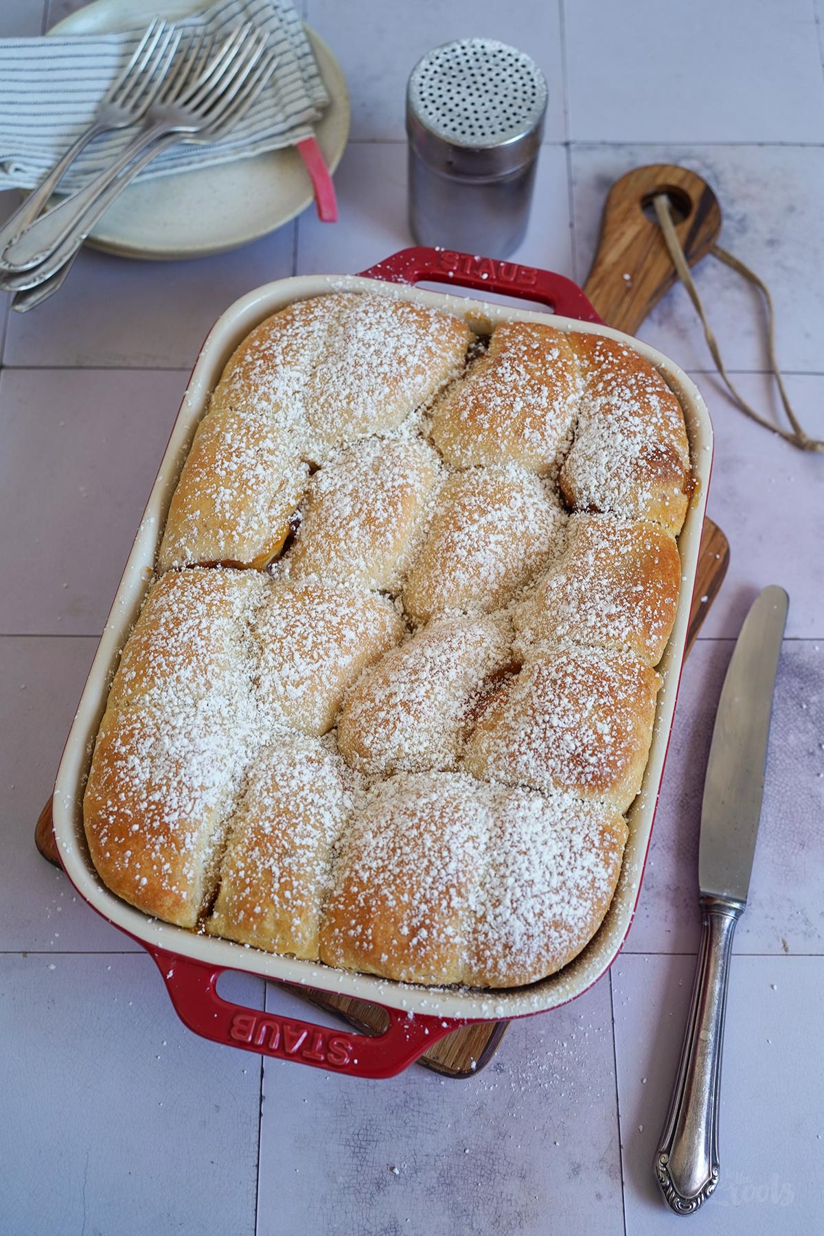 Buchteln aka. Sweet Yeast Buns with Apricot Jam | Bake to the roots