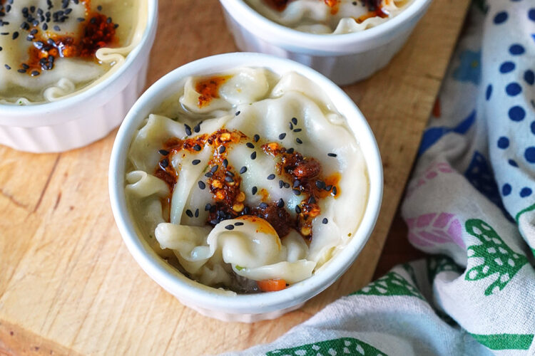 Steamed Dumpling Mini Lasagna | Bake to the roots
