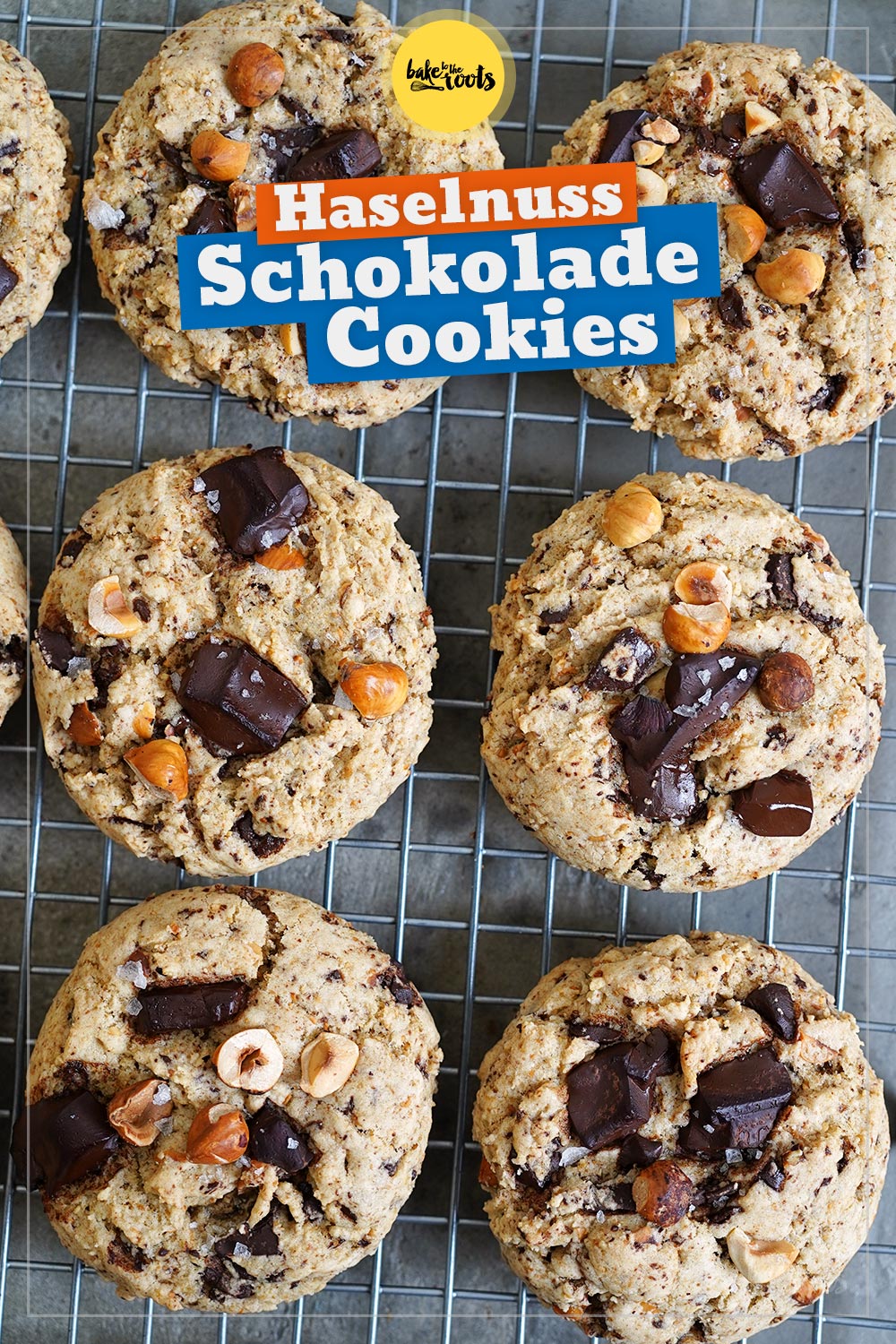 Haselnuss Espresso Schokolade Cookies | Bake to the roots