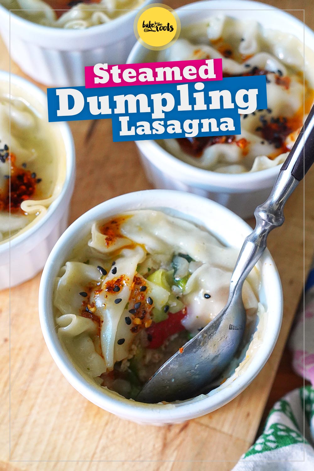 Steamed Dumpling Mini Lasagna | Bake to the roots