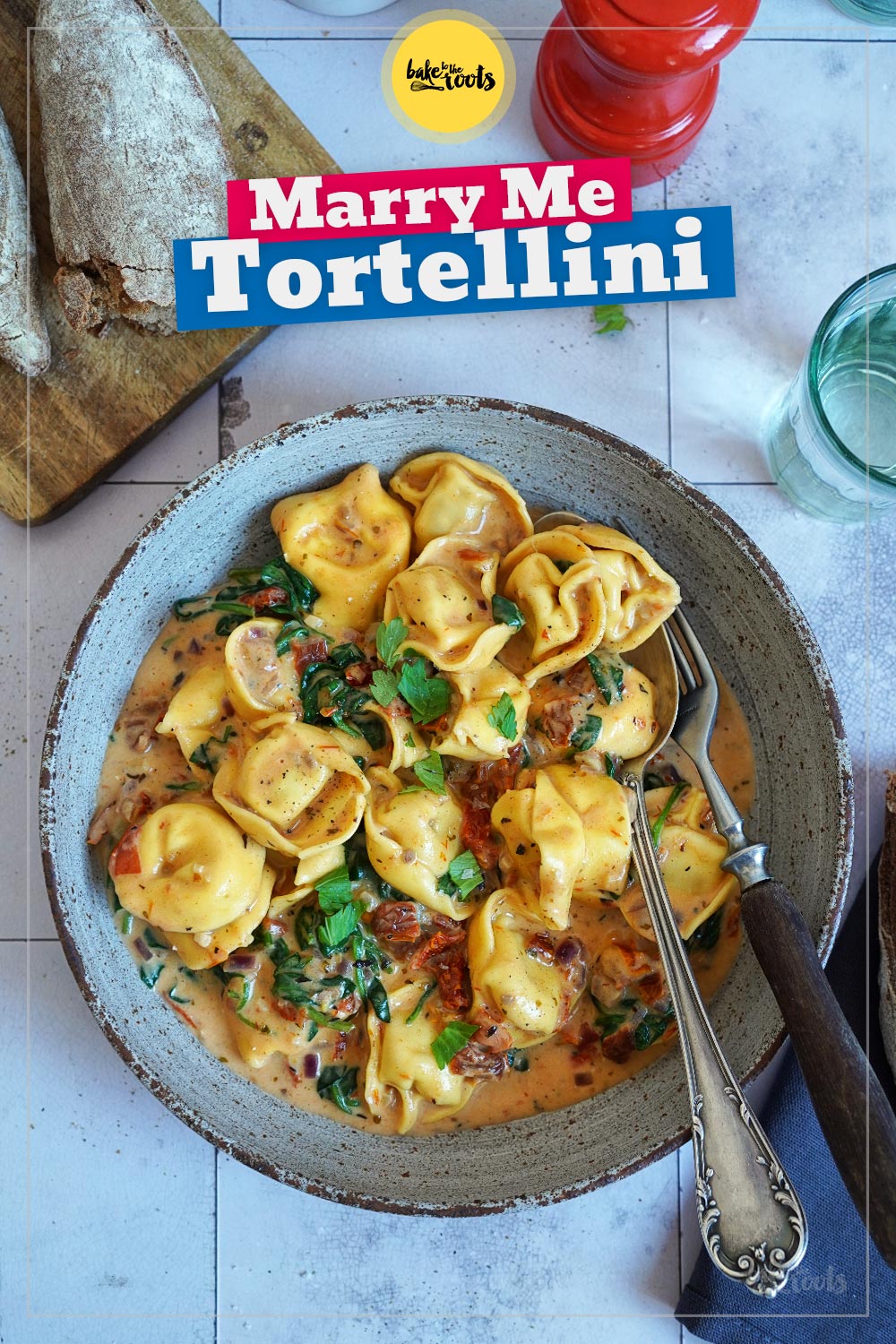 One-Pot Marry Me Tortellini | Bake to the roots