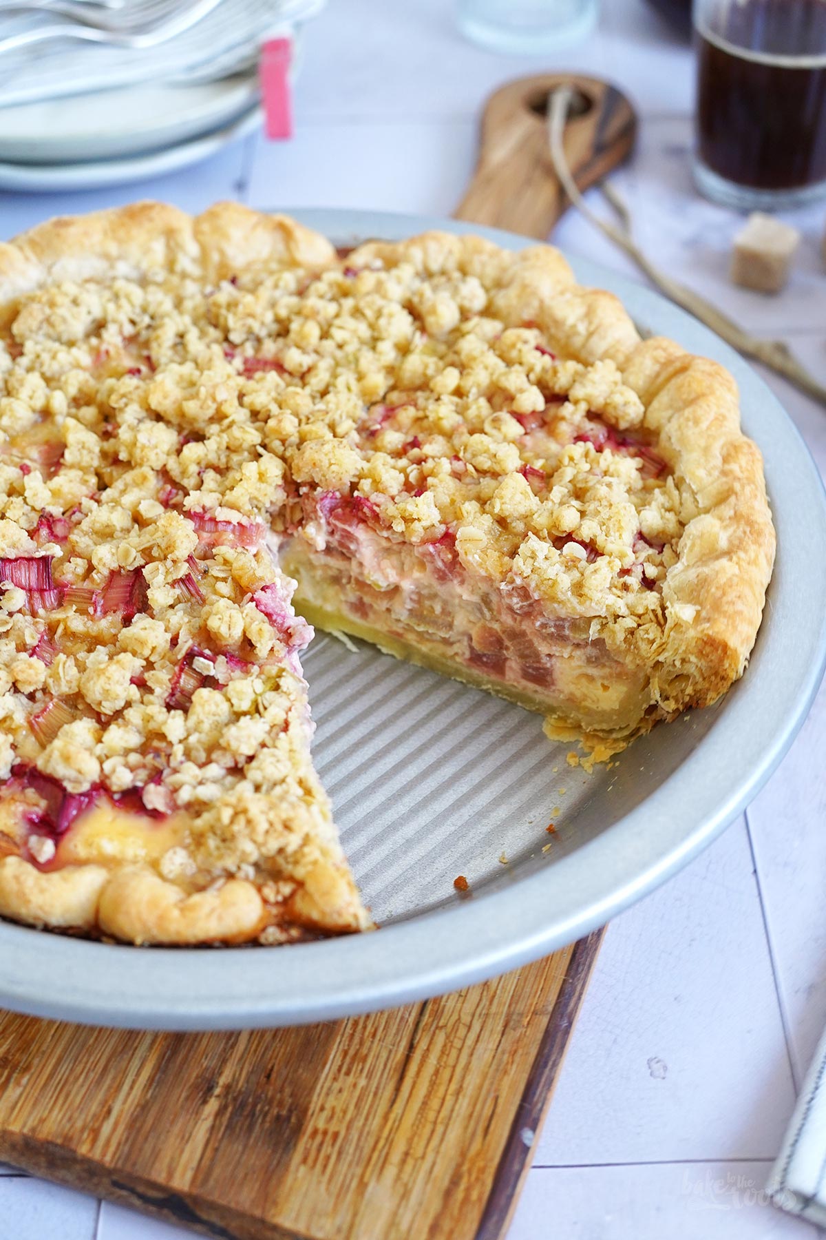 Rhabarber Streusel Pie | Bake to the roots