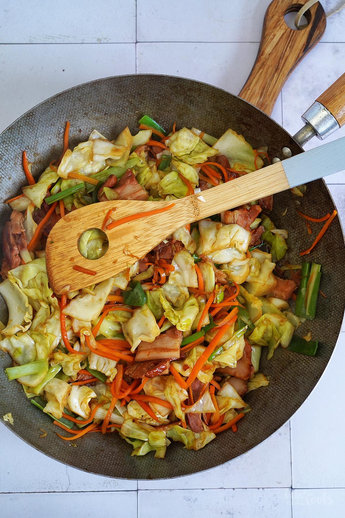 Cabbage Stir-Fry with Pork Belly | Bake to the roots