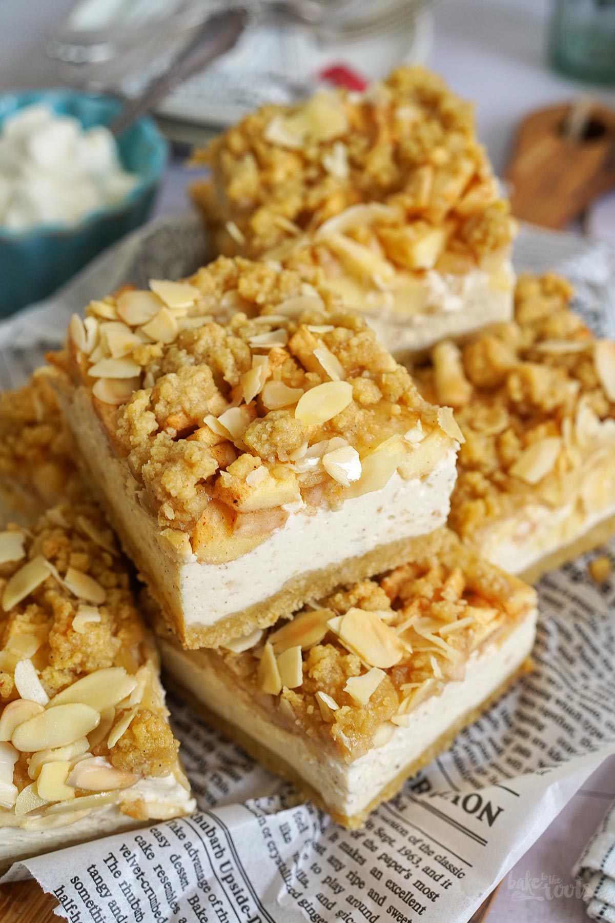 Apfel Streusel Käsekuchen (vom Blech) | Bake to the roots