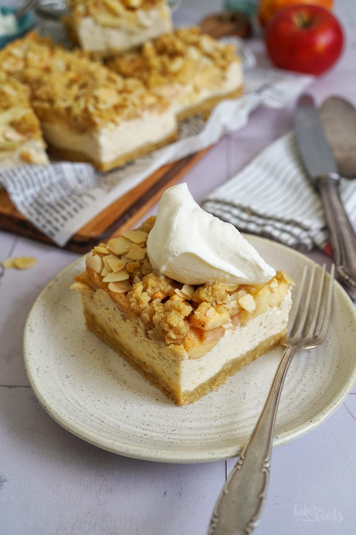 Apfel Streusel Käsekuchen (vom Blech) | Bake to the roots