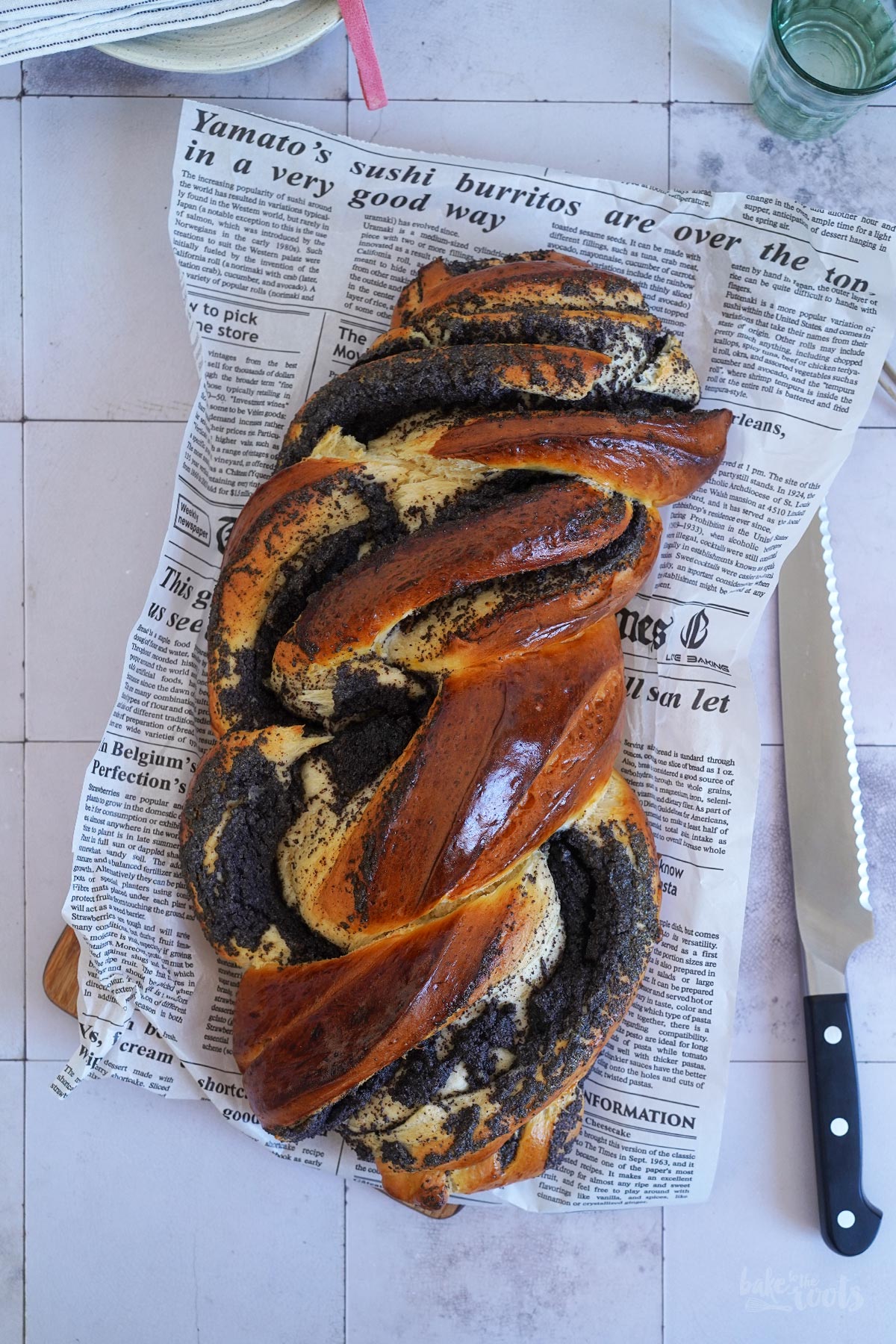 Mohn Marzipan Hefezopf | Bake to the roots