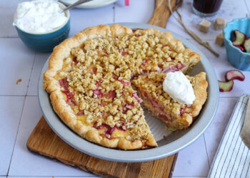 Rhabarber Streusel Pie | Bake to the roots