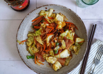 Cabbage Stir-Fry with Pork Belly | Bake to the roots