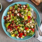 Chopped Greek-ish Chicken Salad | Bake to the roots
