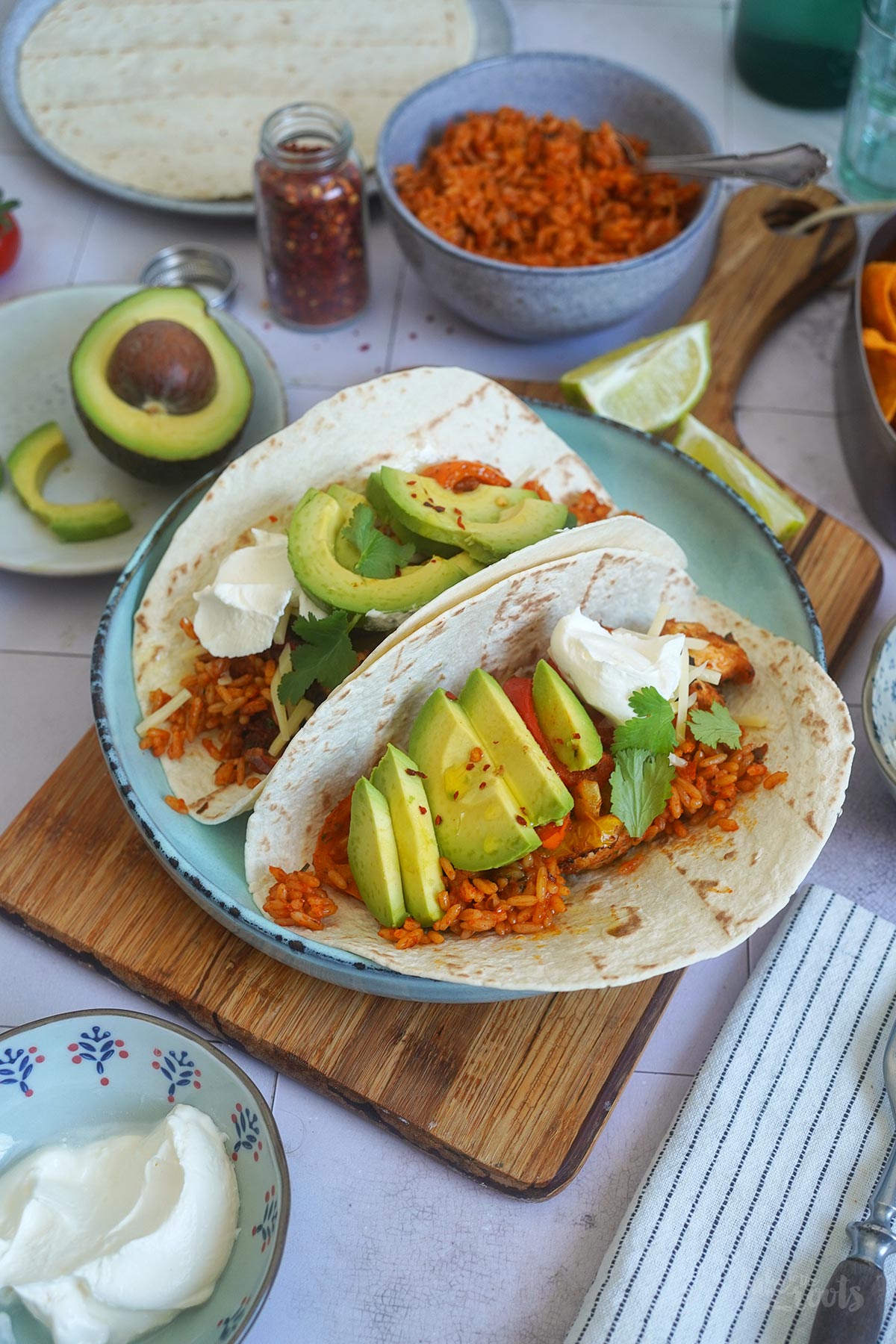 Schnelle AirFryer Chicken Fajitas | Bake to the roots