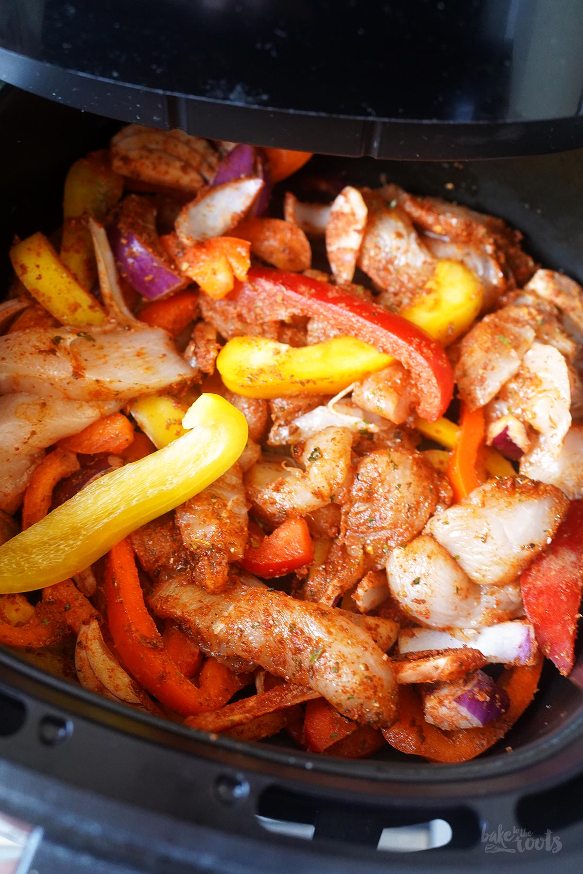 Schnelle AirFryer Chicken Fajitas | Bake to the roots