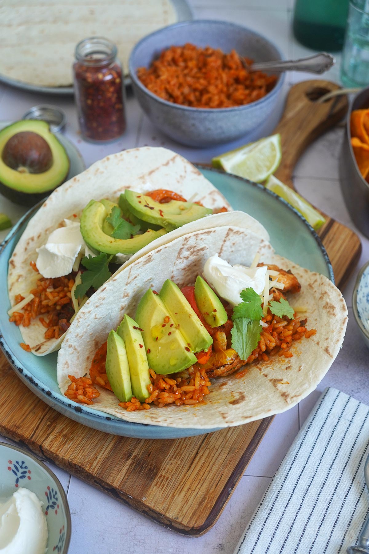 Schnelle AirFryer Chicken Fajitas | Bake to the roots