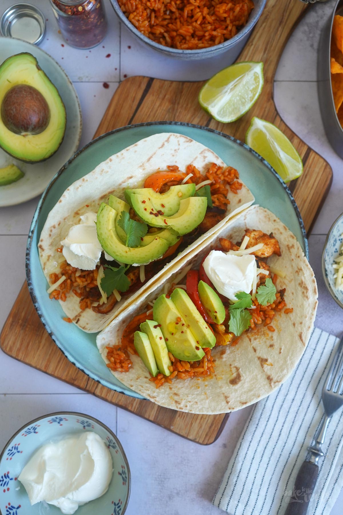Schnelle AirFryer Chicken Fajitas | Bake to the roots