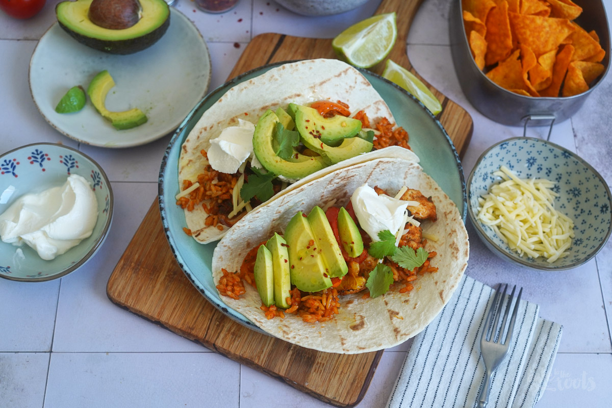 Schnelle AirFryer Chicken Fajitas | Bake to the roots