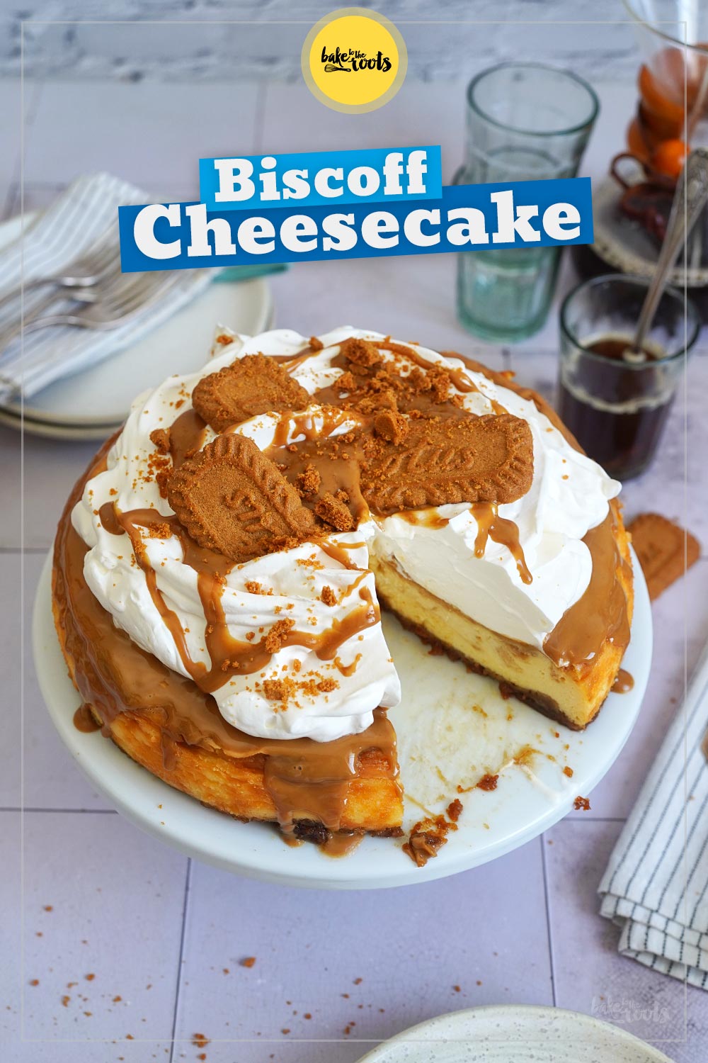 Lotus Biscoff Cheesecake | Bake to the roots